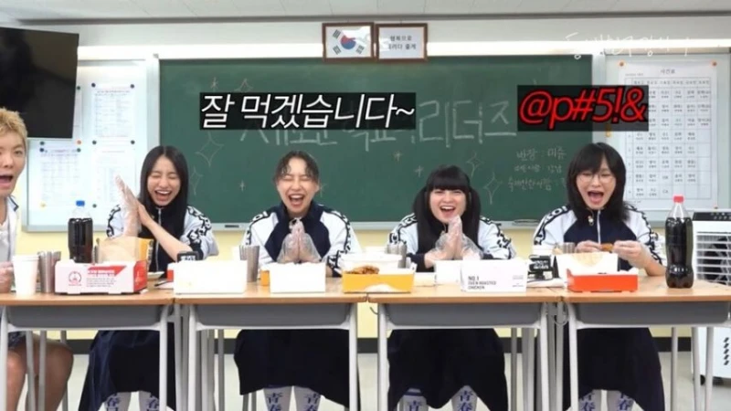 BBQ 치킨을 먹은 일본 여자돌 반응 