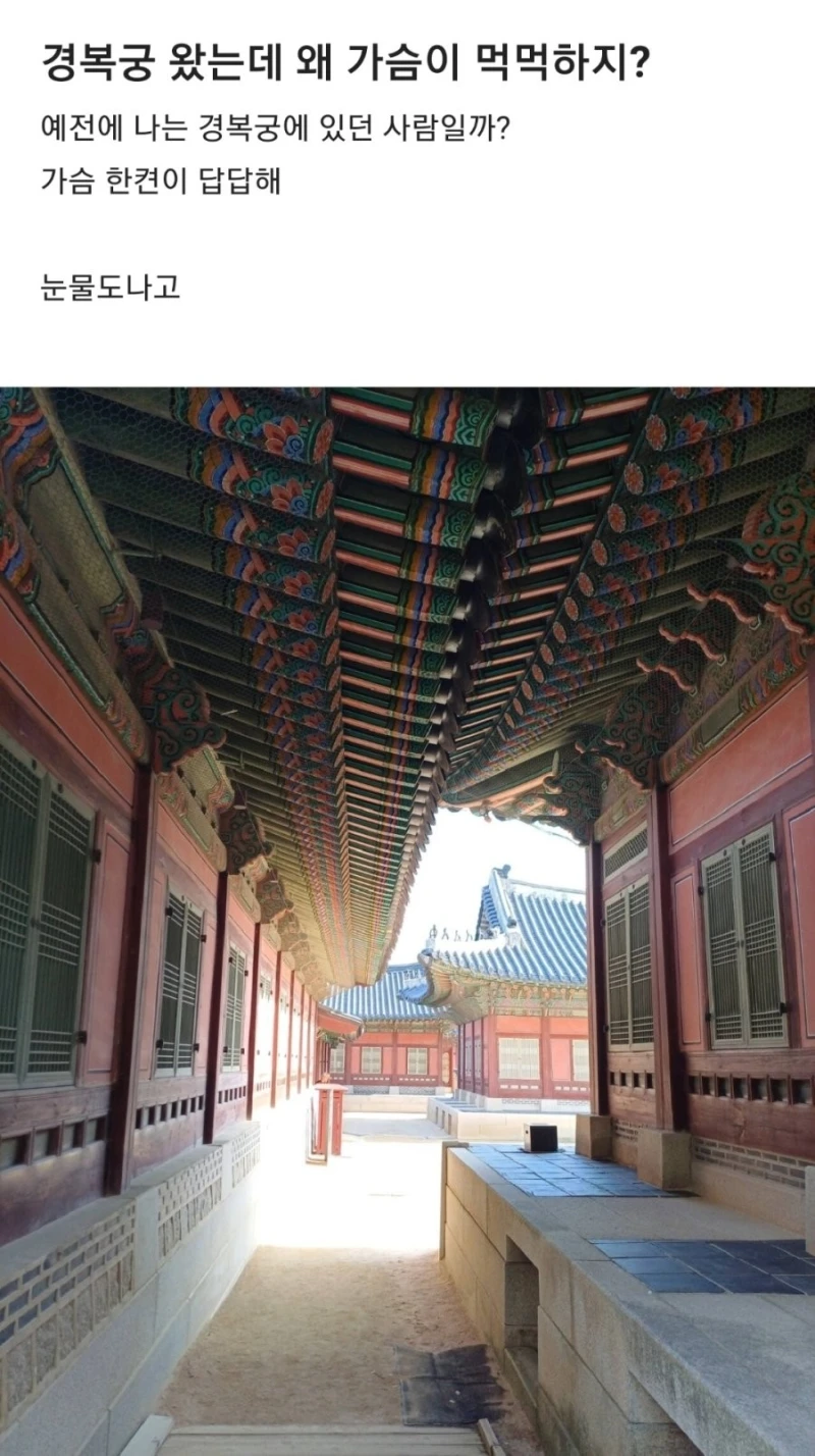 경복궁 왔는데 왜 가슴이 먹먹하지?
