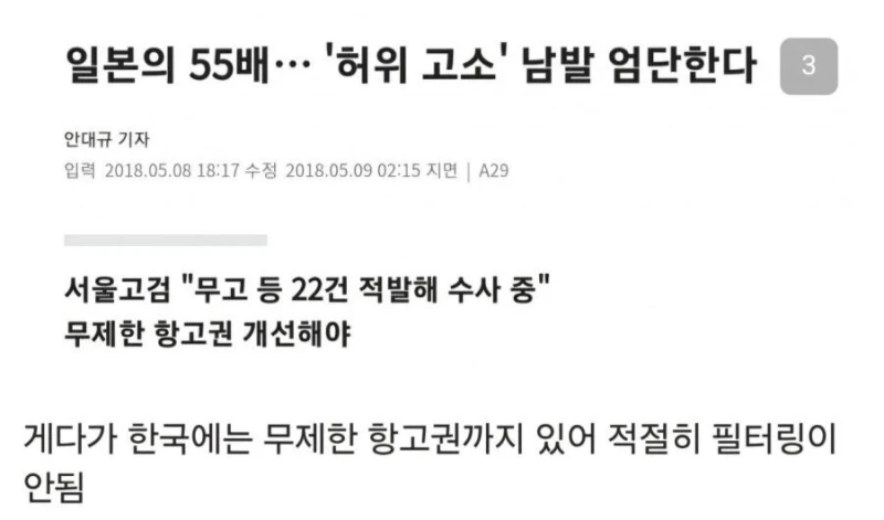대한민국 허위고소 클라스-3
