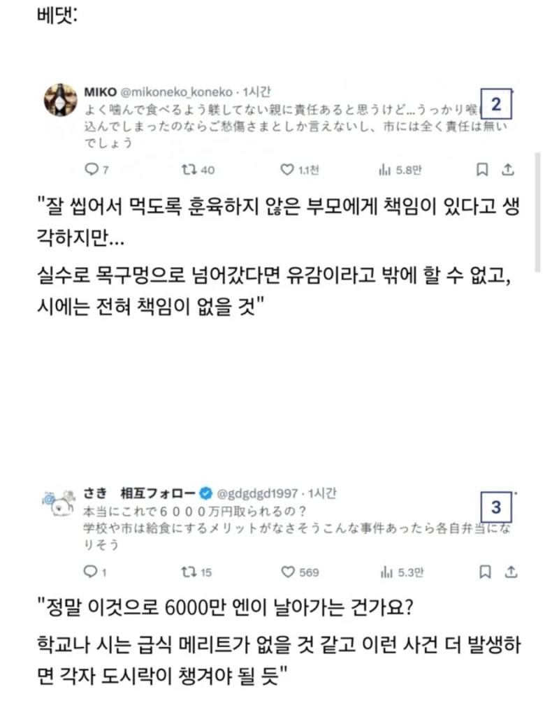 일본 초등생 급식 먹다가 사망 사건-3