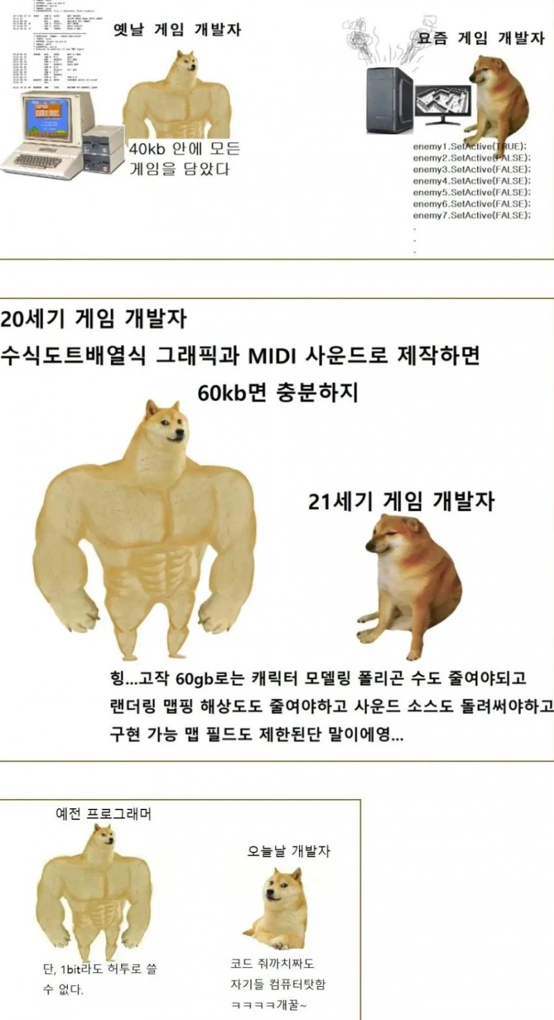 옛날 게임 개발자 vs 요즘 게임 개발자-2