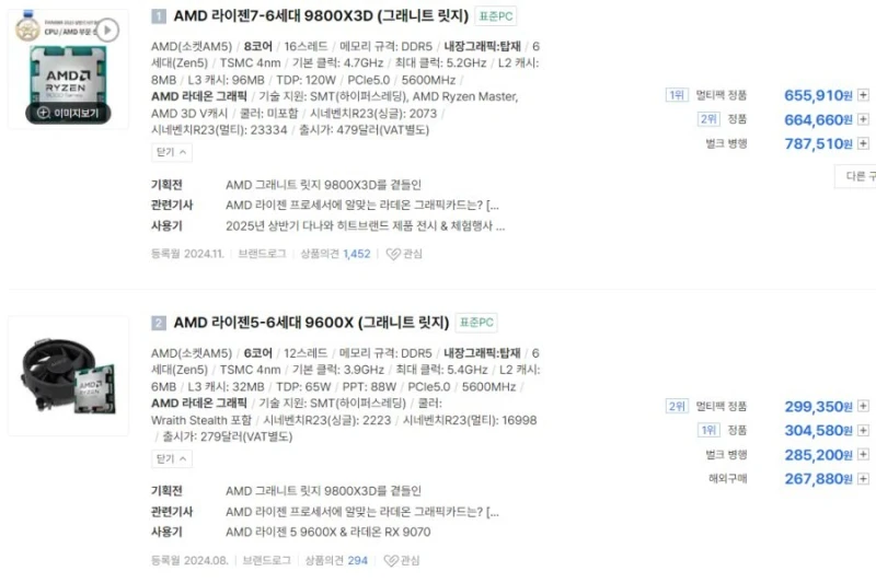 컴퓨터 CPU 시장 근황-3