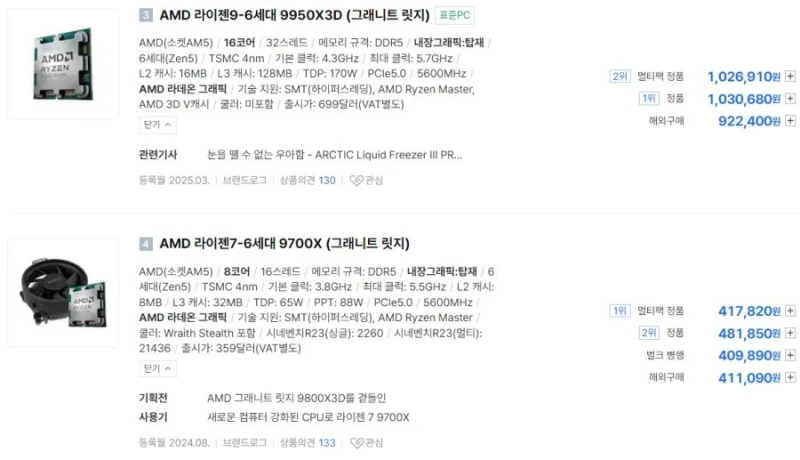 컴퓨터 CPU 시장 근황-4