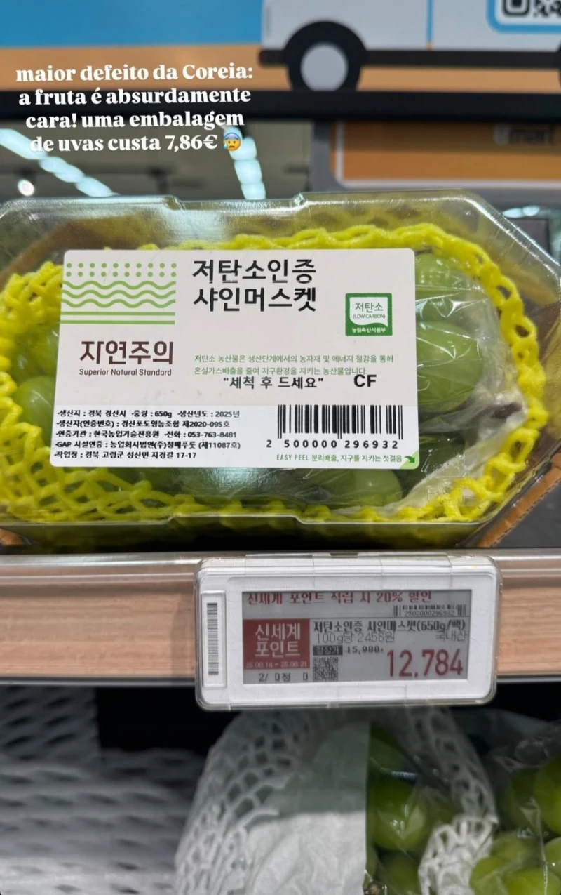한국 과일 가격이 너무 비싸다는 K리그 외국인 선수 와이프