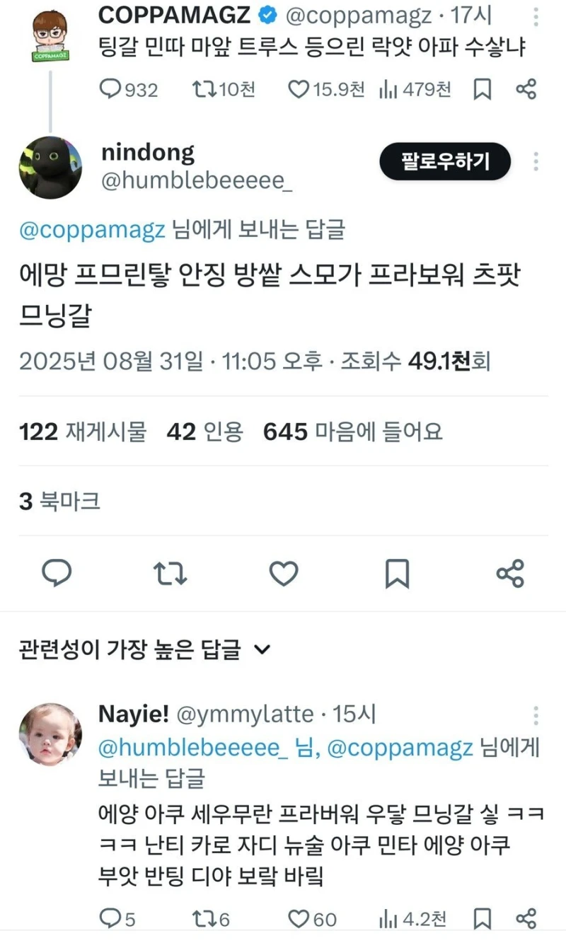 한글로 정부 욕하는 인도네시아 사람들 