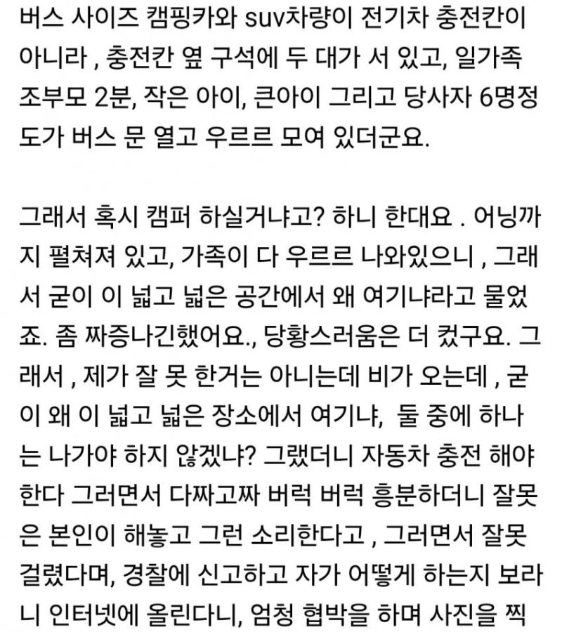 뉴스탄 전기차 충전소 캠핑 강아지 민폐녀 논란 반전 -9