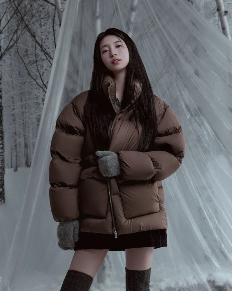 겨울 옷 화보 찍은 수지