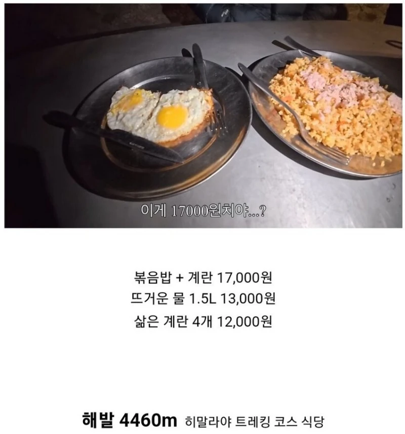 42,000원 볶음밥 정식 논란 