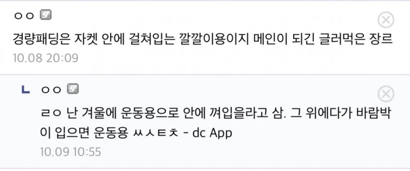 구매를 뜯어 말리는 경량패딩 종류..-4