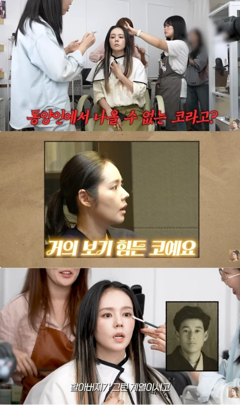 한가인이 동양인으로 나올 수 없는 코를 갖게된 이유