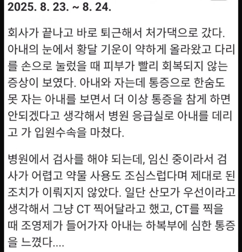 사랑하는 아내가 떠나가기까지 기록-6
