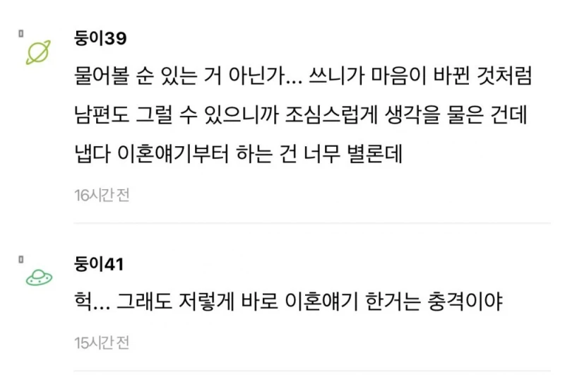 남편한테 애 갖고싶다했는데 남편이 이혼해줄수 있대-8