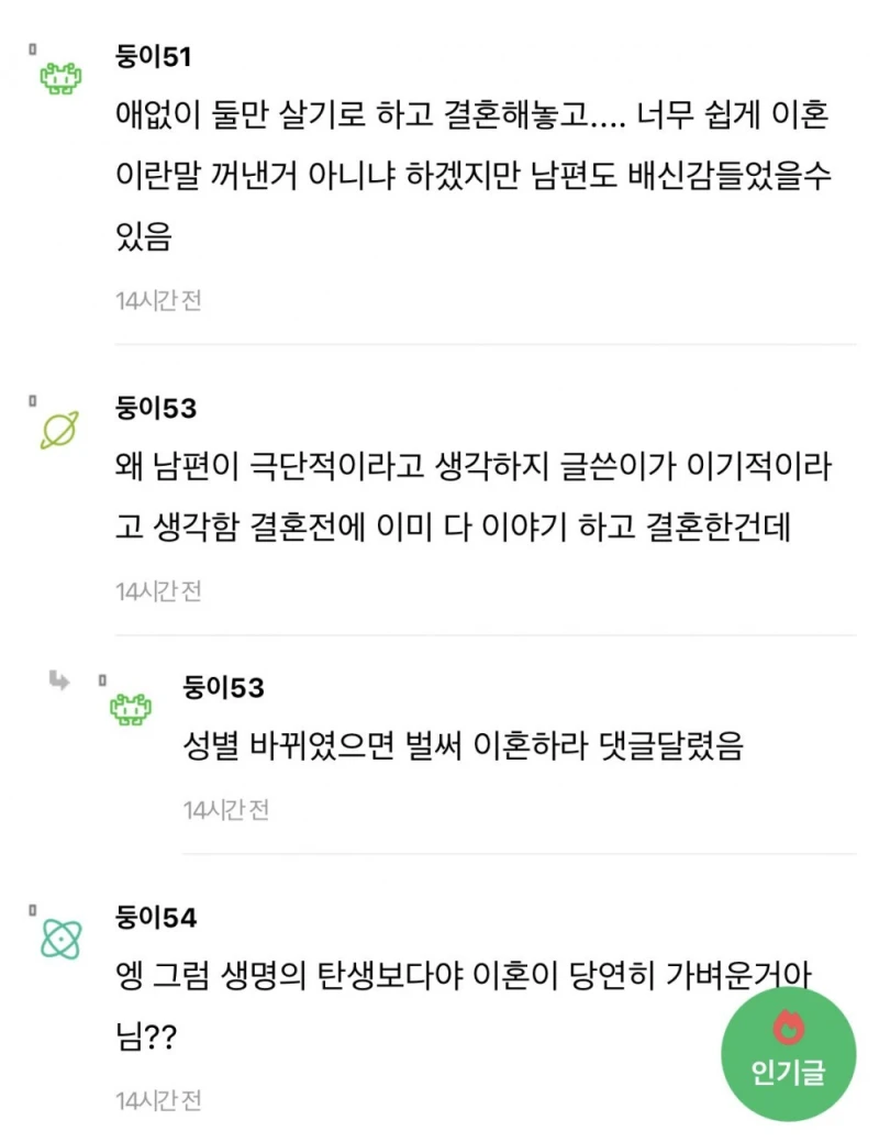 남편한테 애 갖고싶다했는데 남편이 이혼해줄수 있대-9