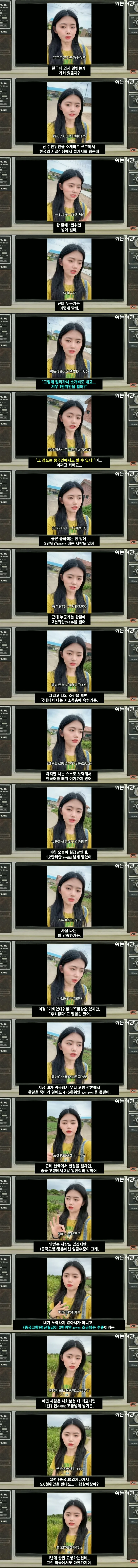 중국 여성이 한국 생활에 만족한 이유