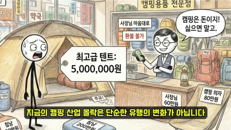 망해가고 있다는 캠핑 시장 상황-22