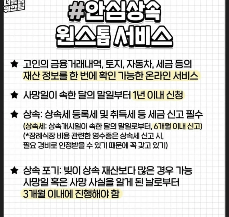 부모님이 돌아가셨을때 꼭 해야할 일-6