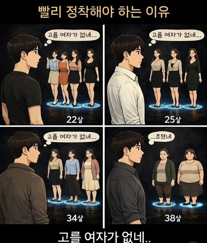 남자건 여자건 무조건 빨리 정착해야 하는 이유 
