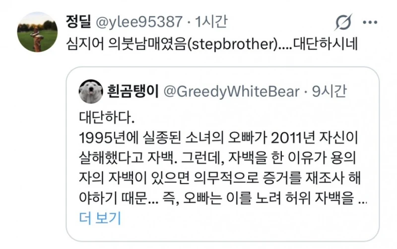 실종된 여동생을 자신이 살해했다고 자백한 오빠-2