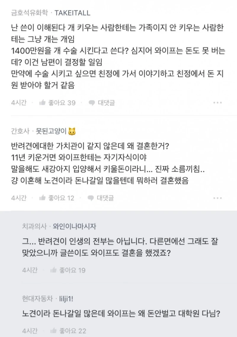 강아지 수술비 1400만원으로 이혼 직전이야...-4