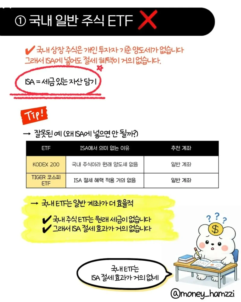 모르면 손해, ISA 계좌에 절대 넣지 말아야 할 ETF 4가지