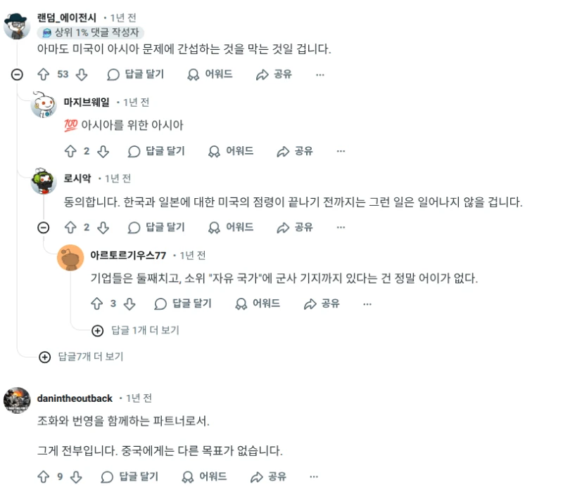 중국인들이 생각하는 동아시아의 이상적인 최종 목표-2