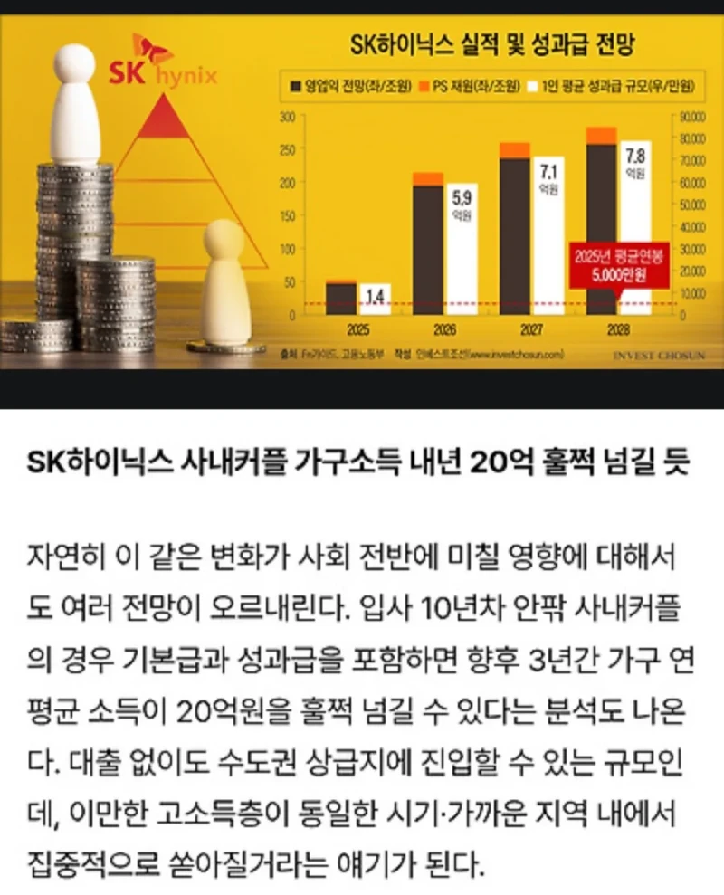 하이닉스 10년차 사내부부 연소득 20억 ㄷㄷㄷ
