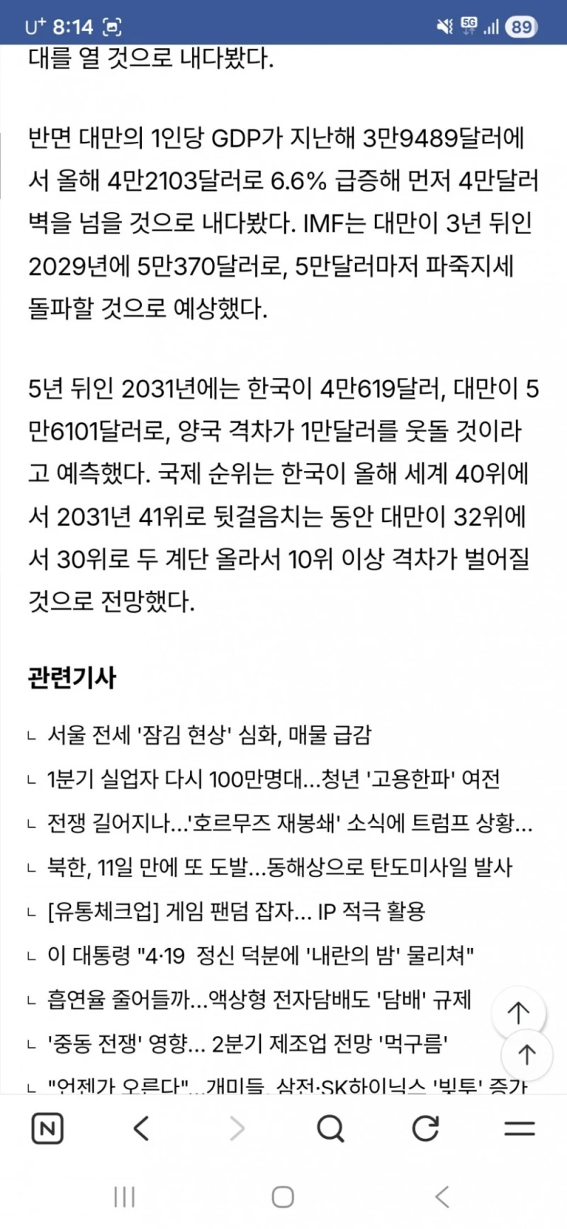 IMF경고와 GDP-5