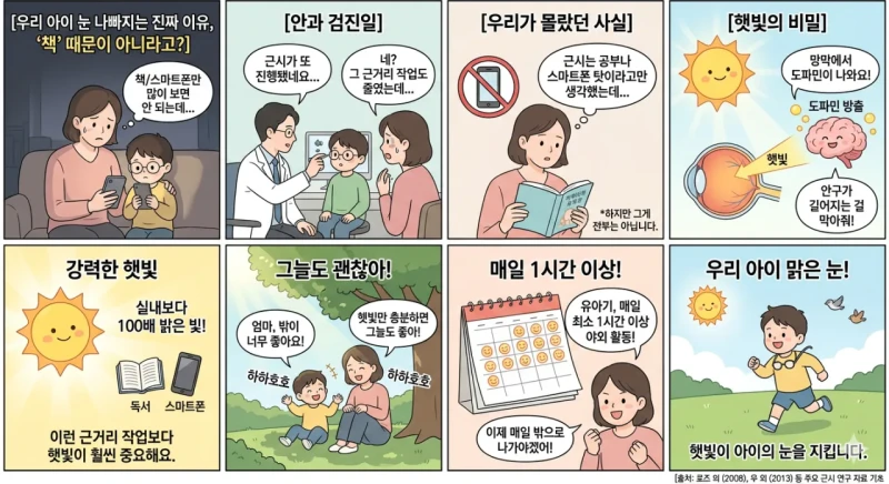 잘 안 알려진 유아기 근시 예방법